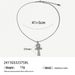 stainless steel cross pendant necklace high grade zircon non fading ins necklace female_ipsvogv.com