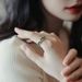 Cao Shi Japanese Style Light Luxury Trendy Geometric French Court Temperament Irregular Index Finger Queen Ring_ipsvogv.com