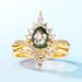 S925 Silver Green Moss Ring Female Water Grass Agate Ring Fashion All Match_ipsvogv.com
