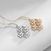 RAKOL Niche Design, Super Sparkling And Dazzling Gemstone Fashionable Earrings, Collarbone Chain, Bride Necklace_ipsvogv.com