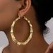Women’s Jewelry Set Fashion Personality Women's Earrings Hip Hop Circle Bamboo Earrings Exaggerated Design All Match Niche Earrings_ipsvogv.com