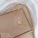 Ye 【 】 Zi Hua Duo Light Luxury Charm Gorgeous Full Diamond Necklace Women's Versatile Clavicle Titanium Steel Chain 【 】 】 【 【 】_ipsvogv.com