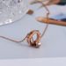 A Niche Design With A Light Luxury Rose Gold High-end Necklace, Made Of Titanium Steel That Does Not Fade, Simple_ipsvogv.com