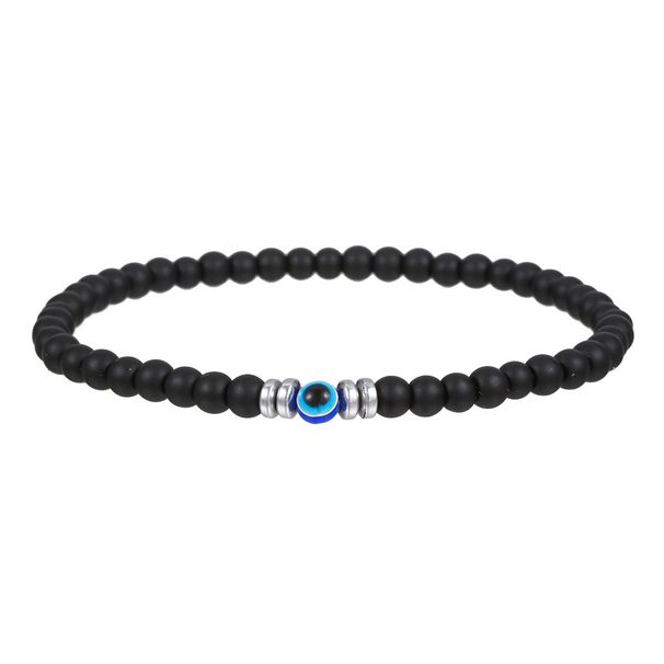 Devil Eye Men's Gift Bracelet 4mm Green Peacock Yellow Tiger Eye White Turquoise Bracelet Couple Stacking Bracelet_ipsvogv.com