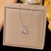 Titanium Steel Does Not Fade, Light Luxury, Niche Hollow Out Love Necklace Women, Ins Korean Version, Simple Design,_ipsvogv.com