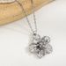 Fashionable Temperament Petal Metal Pleated Flower Pendant Adjustable Women's Necklace Collarbone Chain_ipsvogv.com