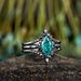 Sanjieins Jewelry Fashion 3-Piece Set Green Star Ring, Niche Design Women's Accessories_ipsvogv.com