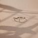 S925 Sterling Silver Ring Female Personality High End Cross Inlaid Style Ring_ipsvogv.com