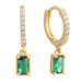 Retro Geometric Earrings For Women Square Pendant Zircon Diamond Earrings For Women Long Hollow Circle Pendant Earrings_ipsvogv.com