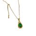 Water 【 】 Drop Sensation Warm Stone Light Luxury Charm Gorgeous Full Diamond Necklace Women's Versatile Clavicle 【 】_ipsvogv.com