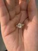 Pigeon Egg For Women, Delicate And Luxurious, With High Aesthetic Value. Gold Plated White Zircon Oval Index Finger Ring_ipsvogv.com