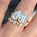 Cao Shi Diamond Female Star Same Style Water Drop Spiral Geometric Pair Gift Brilliant Ring_ipsvogv.com