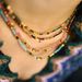 Colored Beaded Necklace Female Retro Niche Autumn And Winter Dopamine Colored Natural Stone Clavicle Chain Necklace_ipsvogv.com