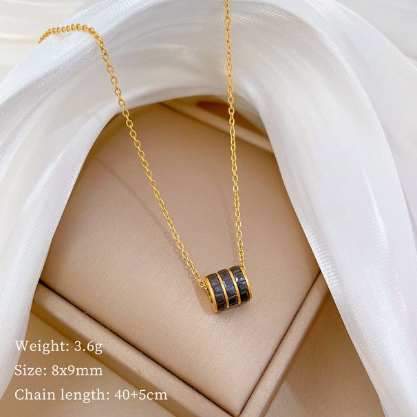 【 Full Body Titanium Steel 】 Black Small Waist Temperament, Extremely Simple Personality, In The Wind Furnace Real Gold_ipsvogv.com