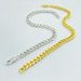 S Pure Silver Electroplated Real Gold Men's Cuban Chain Fashion Car Flower Side Women's Bracelet_ipsvogv.com