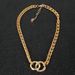 Jewelry, Simple Two Ring Interlocking Necklace For Women, Personalized Single Layer Exaggerated Circle Sweater Chain_ipsvogv.com