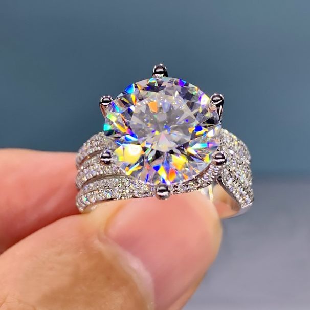 Sanjie Internet Celebrity New Classic Six Claw Luxury Group Set Copper Popular Women's Ring_ipsvogv.com