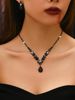 Women’s Jewelry Set Fashion Fashion Halloween Festival Set Bridal Jewelry Set Three Piece Set Bloodthirsty Vampire Cosplay_ipsvogv.com