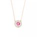 Element Style Crystal Round Smart Beating Heart Necklace Clavicle Chain_ipsvogv.com