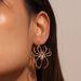 ins exaggerated big spider earrings Retro fashion dark funny alloy spider earrings Halloween earrings_ipsvogv.com
