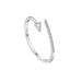 Women's Jewelry S925 Sterling Silver Adjustable Open Ring With Micro-Pave Zirconia - Geometric Irregular Design Stackable Index Finger Ring_ipsvogv.com