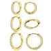 Stainless Steel Hoop Zircon Earrings Titanium Steel Inlaid Zircon Ear Buckles Versatile Round Coil Micro Inlaid Zircon Earrings_ipsvogv.com