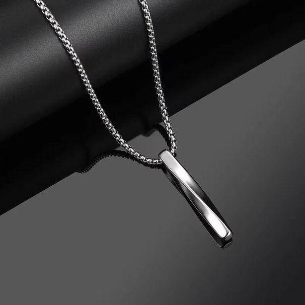 Long Versatile And Minimalist Titanium Steel Sweater With Personalized Instagram Hip-hop Pendant Chain Necklace Men's_ipsvogv.com
