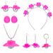 Disco Earrings Pink Cowboy Hat Laser Ball Disco Punk Accessories Female Jewelry_ipsvogv.com