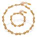 Women's Jewelry Fashion Titanium Steel Bracelet Necklace Set Gold Plated Titanium Steel Exaggerated Design Sense Versatile Men's And Women's Jewelry_ipsvogv.com