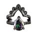 Sanjie's New Gun Black Matching Ring Inlaid With Colorful Zircon Rings For Women's Accessories_ipsvogv.com