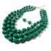 Colorful Beaded Exaggerated Necklace Women's Multi layered Clavicle Chain Set 8060_ipsvogv.com