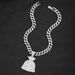 Money Bag USD Coin Symbol Pendant Cuban Alloy Personalized Men's Necklace_ipsvogv.com