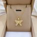 Irregular 【 】 Zircon Butterfly Light Luxury Charm Gorgeous Full Diamond Necklace Women's Versatile Clavicle Chain 【 】_ipsvogv.com