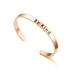 Titanium Steel Be Kind Engraved Women's Open Mouth Bracelet, Trendy Men's Jewelry_ipsvogv.com