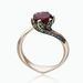 Sanjie Creative Shaped Women's New Rose Gold Inlaid With Red Zircon Ring_ipsvogv.com