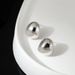 Earrings Sterling Silver Small Silver Bean Earrings All-match Fashion Personality Niche Design Sense Earrings Korean Style Women's High Sense_ipsvogv.com