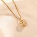 same Titanium Steel Necklace Women's Four Leaf Clover Love Color Plated Pendant High Sense Collar Chain Jewelry_ipsvogv.com