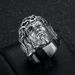 Hot Selling Stainless Steel Polished Gold Plated YS Portrait Men's Ring_ipsvogv.com