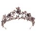 Bridal Hair Accessory WeddingFloral Set With Black Diamond Pearl Baroque Bridal Crown Wedding Birthday Headwear Headband Accessories_ipsvogv.com