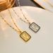 Korean Version Of High-end Trendy Niche With Square Letter V Titanium Steel Necklace Character, And Versatile Ear Design_ipsvogv.com