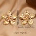 Jewelry Personality Fashion Metal Flower Core For Women Elegant Simple Minimalist Style Earrings_ipsvogv.com