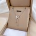 Full Body 【 Titanium Steel 】 Butterfly Tassel Minimalist Wind Furnace Genuine Gold Necklace For Female Ins Mesh Red 【 】_ipsvogv.com