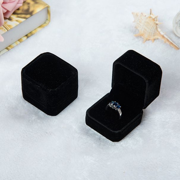 Velvet Badge Pink Gray Jewelry Box, Ring Box_ipsvogv.com