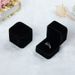 Velvet Badge Pink Gray Jewelry Box, Ring Box_ipsvogv.com