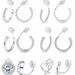 Hot Sale Real Gold Brass Electroplating Fashionable Simple And Versatile Twisted Ear Clip Ladies Earrings Set_ipsvogv.com