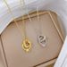 Love 【 】 Rig Exquisite Light Luxury Charm Gorgeous Full Diamod Necklace Wome's Versatile Clavicle Titaium Steel 【 】_ipsvogv.com