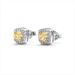 American style earrings for men, yellow diamond, zircon, rock sugar for men, hip-hop trend, high-end earrings for women_ipsvogv.com