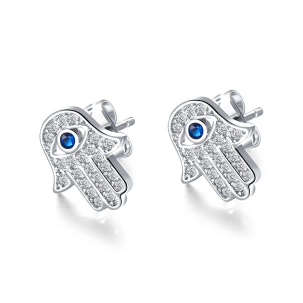 Women's Jewelry Personality Hamsa Palm Earrings Fashionable Temperament Earrings All Match Earrings_ipsvogv.com