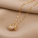 Internet Famous Diamond Studded Money Bag Titanium Steel Necklace Korean Version Instagram Trendy Versatile Collarbone_ipsvogv.com