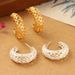 Ins Love Earrings Hollow Fashion New Versatile Temperament High Grade Earrings Female C Shaped Temperament Niche Personality Earrings_ipsvogv.com